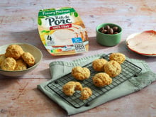 Sablés apéritifs au comté et rôti de porc