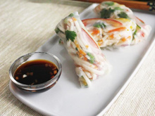 Rouleaux de printemps au Râpé de la Mer et légumes d'été