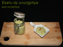 Pesto de courgette aux noisettes