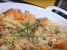 Gratin de chou-fleur et butternut