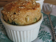 Soufflés de courgette au parmesan