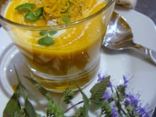 Velouté de carottes, gingembre et oranges