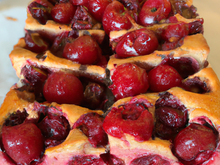 Gâteau basque aux cerises