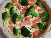 Quiche saumon fumé et brocolis