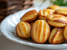 Mini-madeleines à la moutarde et au jambon