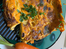 Carottes caramélisées en frittata