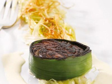 Tournedos de bar au cacao, beurre d'isigny AOP