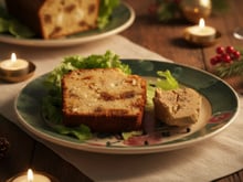 Cake de Noël aux figues, noisettes et chèvre