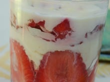 Tiramisu fraises basilic
