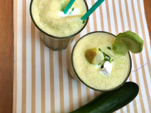 Smoothie de concombre et pomme verte au chèvre