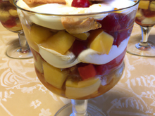 Trifle multi-fruits - spéculoos et crème de marrons
