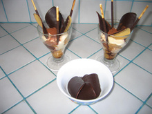 Tiramisu aux tuiles au chocolat