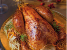 Chapon Fermier rôti aux parfums d'agrumes et d'anis