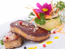 Foie gras poêlé aux pommes