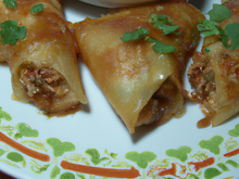 Nems au poulet au Saint Môret