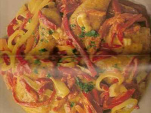 Poulet sauté aux poivrons