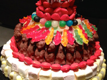 Pièce montée de bonbons