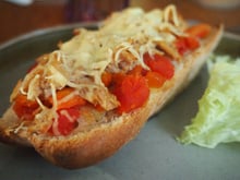 Tartines aux légumes et au thon rapides