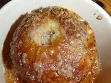 Pommes cuites à la crème de marron