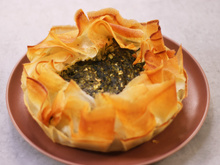 Spanakopita - Tarte épinards feta et feuille de brick