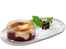 Crème brûlée aux fruits frais
