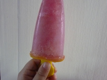 Glace à l'eau parfum fraise