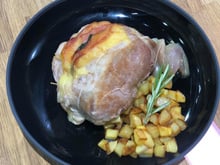 Rôti de porc orloff aux épinards et romarin