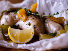 Poulet citrons confits en papillote