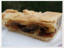 Tourte jambon champignons