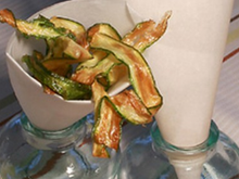 Chips d'asperges salées et sucrées