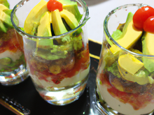 Verrines de macedoine et avocat