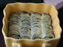 Gratin de courgettes à la Moutarde et au cumin
