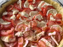 Tarte tomate mozzarella maison