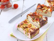 Clafoutis aux bâtonnets Saveur Coraya et tomates cerise