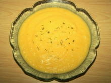 Crème de carottes au boursin maison