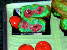 Moelleux pistache cerises