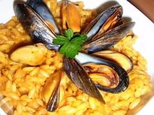 Risotto safrané aux moules