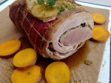 Rôti de porc en portefeuille