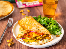 Crêpe froment végétarienne curry cumin