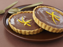 Tarte chocolat aux oranges confites