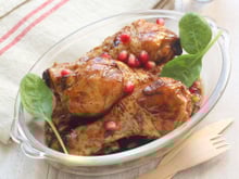 Poulet caramélisé à la mélasse de grenade