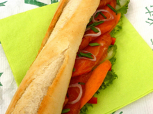 Banh mi au saumon de Norvège