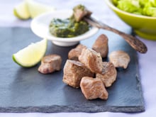 Plancha d'agneau au basilic et citron vert