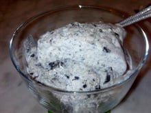 Glace aux oreo