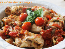 Lapin aux Tomates et Basilic