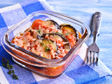 Gratin d'aubergine et tomates