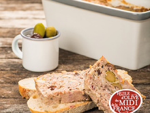 Terrine d’agneau aux olives