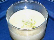 Entremet fleur d'oranger et caramel au citron vert