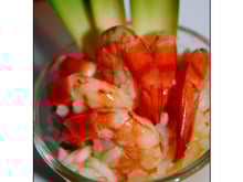 Risotto aux crevettes et ananas