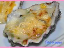 Huîtres gratinées au Roquefort